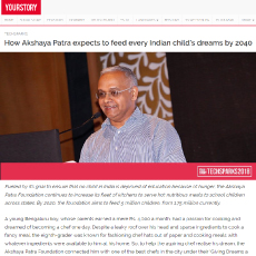 How Akshaya Patra expects to feed every Indian child's dreams by 2040