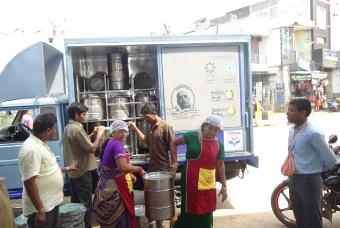 Akshaya Patra provides relief in cyclone hit Andhra Pradesh