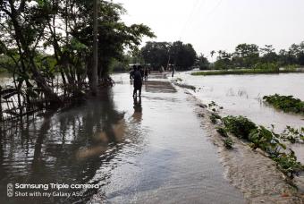 The floodwater is causing thousands of people to flee their homes