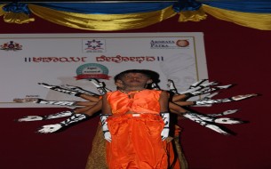 The dance troupe entertained with their graceful moves. 